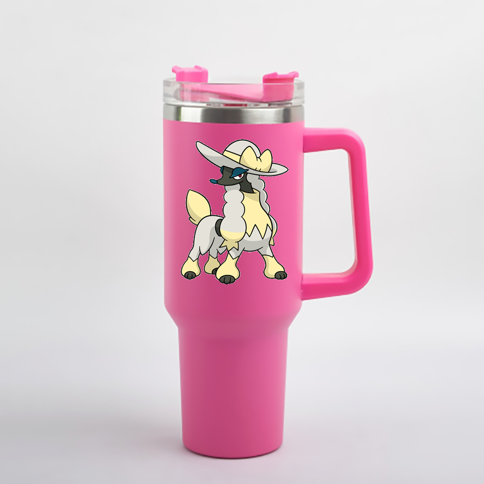 （画像用） ポケットモンスター Pokémon 1200mL車用タンブラー - クリスタルステッカー（プラスチックストロー付き）